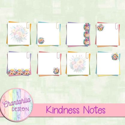 Free notes in a Kindness theme