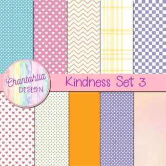 Free digital papers in a Kindness theme