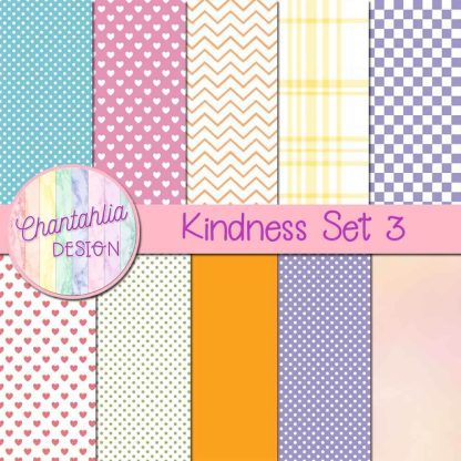 Free digital papers in a Kindness theme