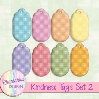 Free tags in a Kindness theme