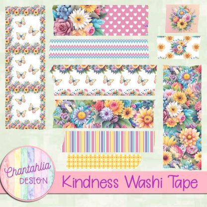 Free washi tape in a Kindness theme