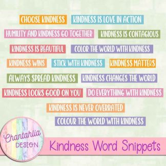 Free word snippets in a Kindness theme