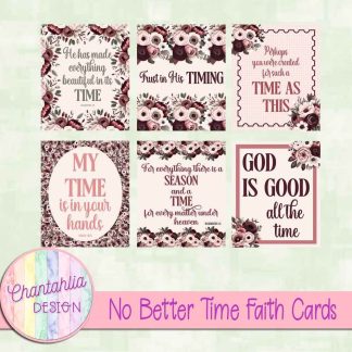 Free faith cards in a No Better Time theme