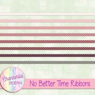 Free ribbons in a No Better Time theme