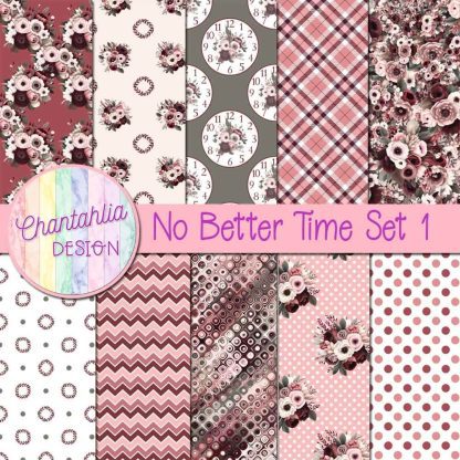 Free digital papers in a No Better Time theme