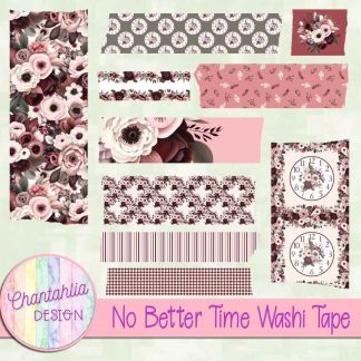 Free washi tape in a No Better Time theme