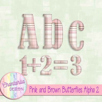 Free alpha in a Pink and Brown Butterflies theme.