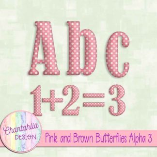 Free alpha in a Pink and Brown Butterflies theme.