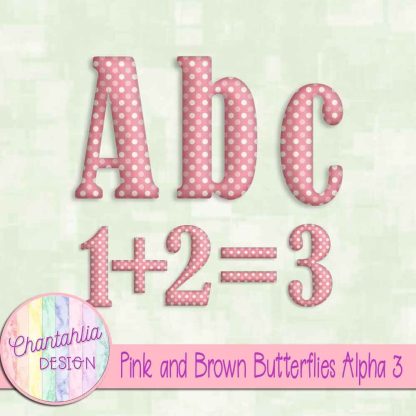 Free alpha in a Pink and Brown Butterflies theme.