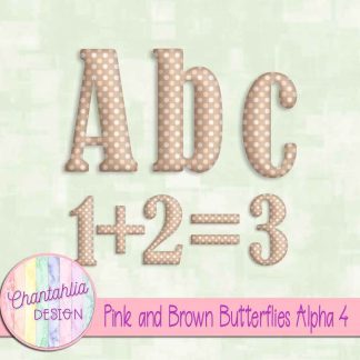 Free alpha in a Pink and Brown Butterflies theme.