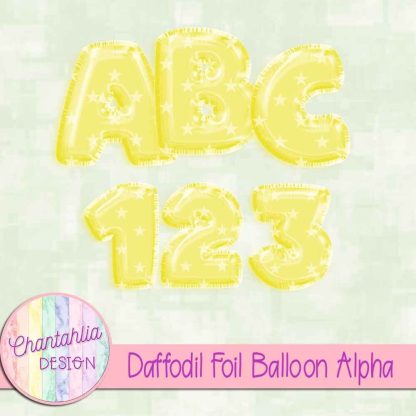 Free daffodil foil balloon alpha