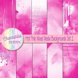 Free hot pink mixed media backgrounds