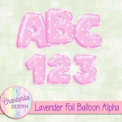 Free lavender foil balloon alpha