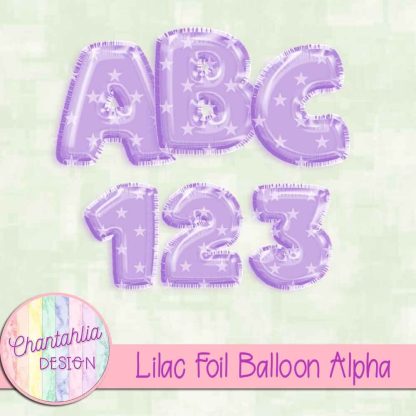 Free lilac foil balloon alpha