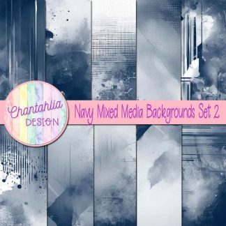 Free navy mixed media backgrounds