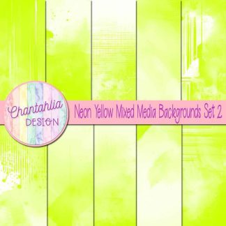 Free neon yellow mixed media backgrounds