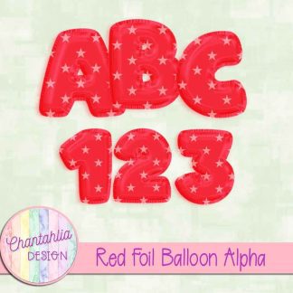 Free red foil balloon alpha