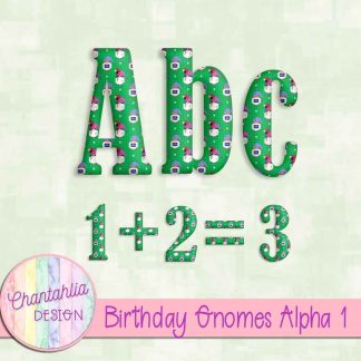 Free alpha in a Birthday Gnomes theme