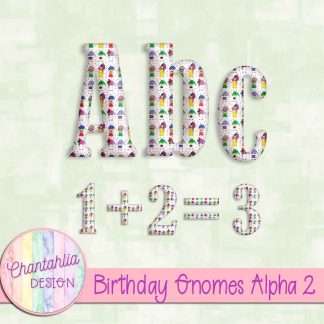 Free alpha in a Birthday Gnomes theme