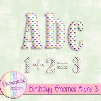 Free alpha in a Birthday Gnomes theme