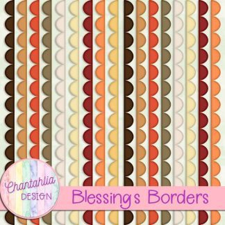 Free borders in a Blessings theme.