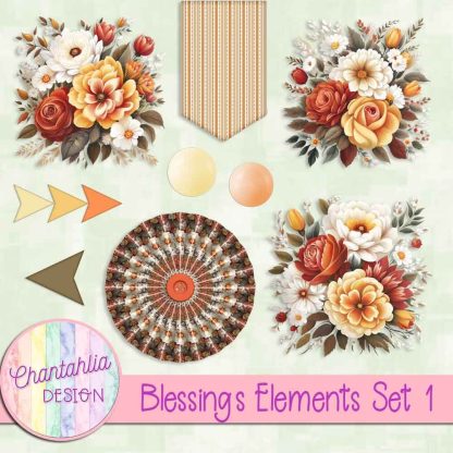 Free design elements in a Blessings theme