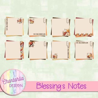 Free notes in a Blessings theme