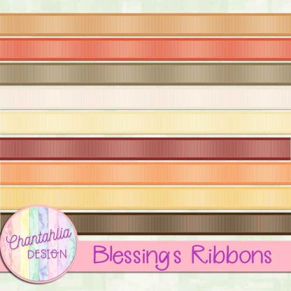 Free ribbons in a Blessings theme