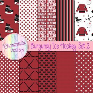 Free digital papers in an Ice Hockey theme