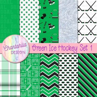 Free digital papers in an Ice Hockey theme