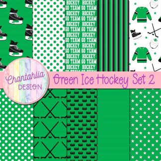 Free digital papers in an Ice Hockey theme