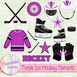 Free design elements in an Ice Hockey theme