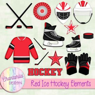 Free design elements in an Ice Hockey theme