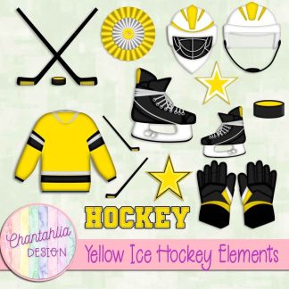 Free design elements in an Ice Hockey theme