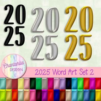 Free 2025 word art design elements