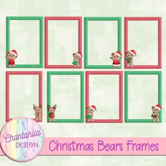 Free frame overlays in a Christmas Bears theme