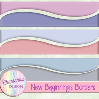 Free borders in a New Beginnings theme