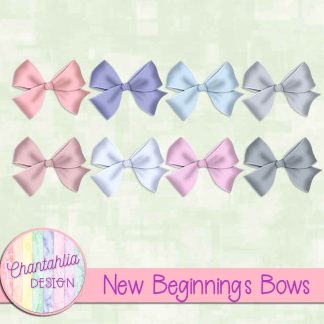 Free bows in a New Beginnings theme