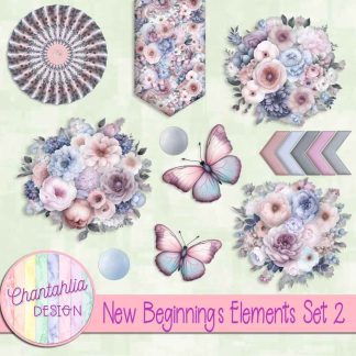 Free design elements in a New Beginnings theme