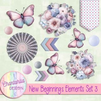 Free design elements in a New Beginnings theme