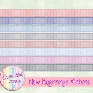 Free ribbons in a New Beginnings theme