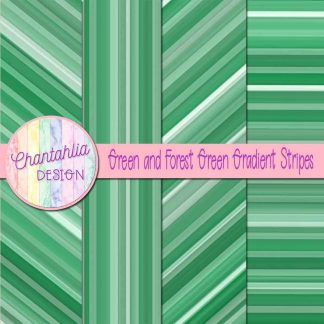 Free green and forest green gradient stripes digital papers