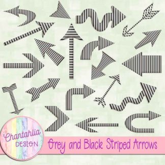 Free grey and black striped arrows