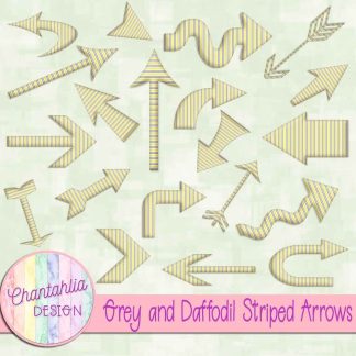 Free grey and daffodil striped arrows