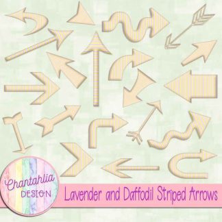 Free lavender and daffodil striped arrows