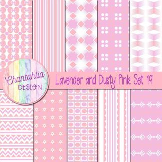 Free lavender and dusty pink digital papers set 19