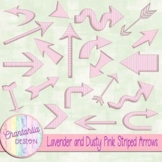 Free lavender and dusty pink striped arrows