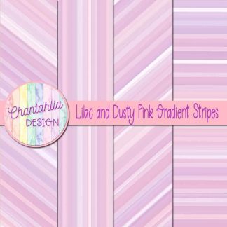 Free lilac and dusty pink gradient stripes digital papers