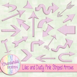 Free lilac and dusty pink striped arrows