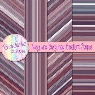 Free navy and burgundy gradient stripes digital papers